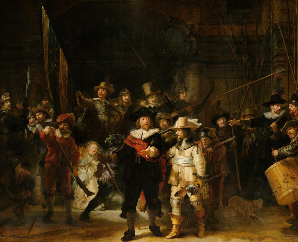 Noćna straža, Rembrant slike