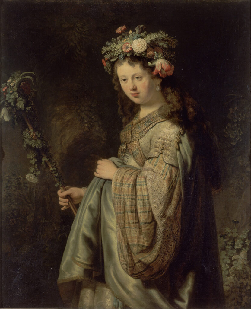 Saskija kao Flora, 1634