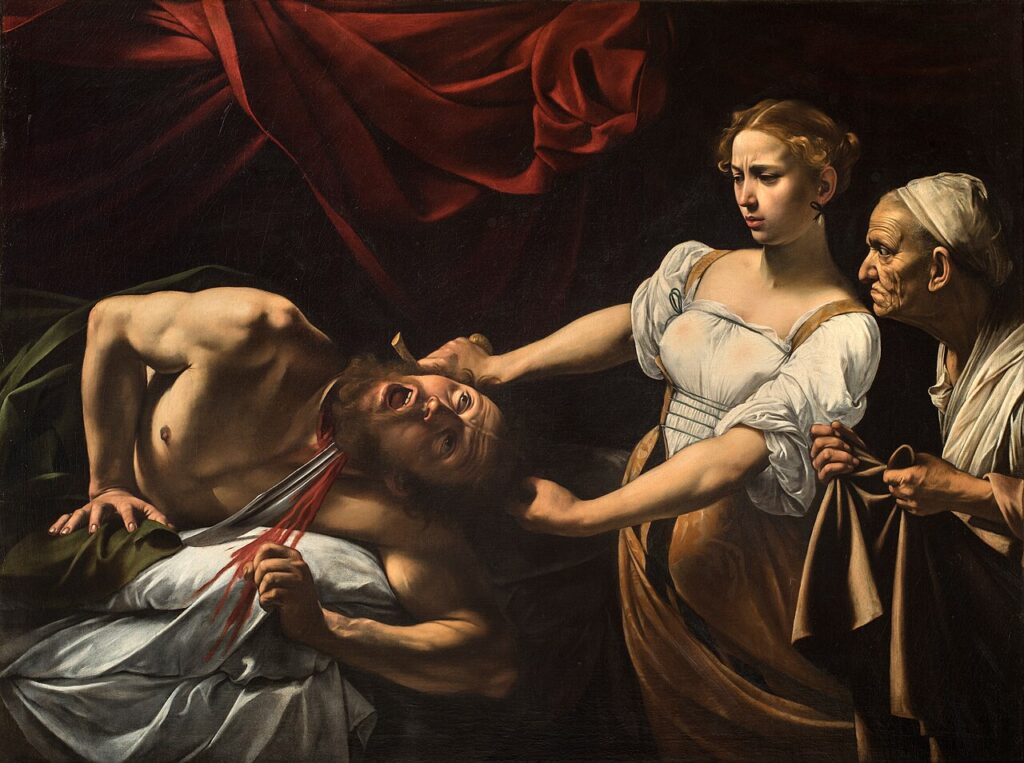 Judit odseca glavu Holofernu, oko 1598–1599